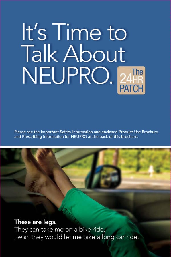 This is NEUPRO® for RLS. - Page 2