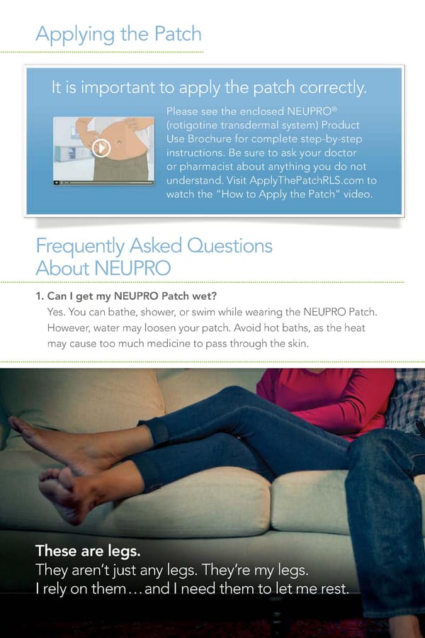 This is NEUPRO® for RLS. - Page 10