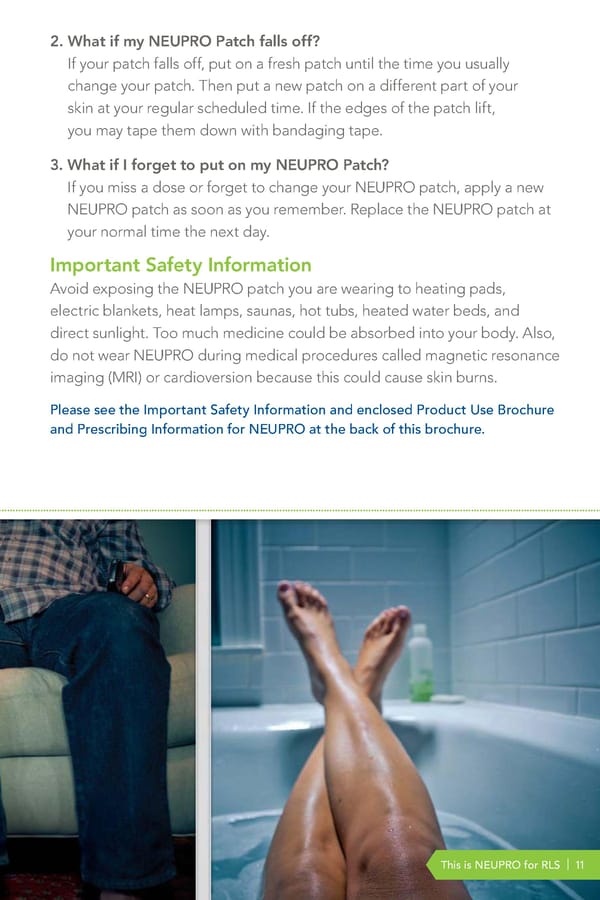 This is NEUPRO® for RLS. - Page 11