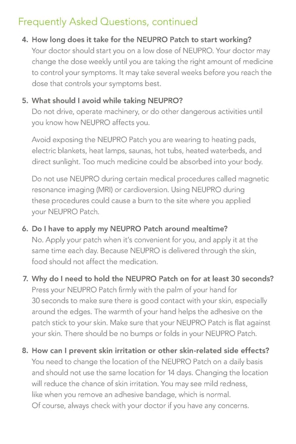 This is NEUPRO® for RLS. - Page 12