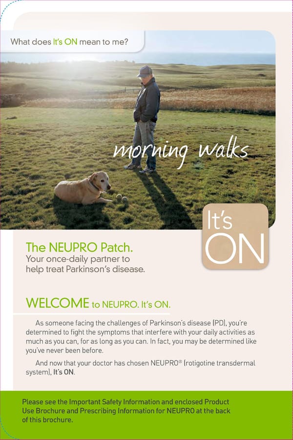 What you should know about NEUPRO® - Page 2