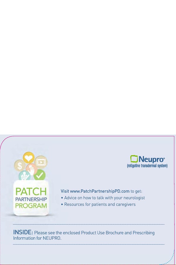 What you should know about NEUPRO® - Page 15